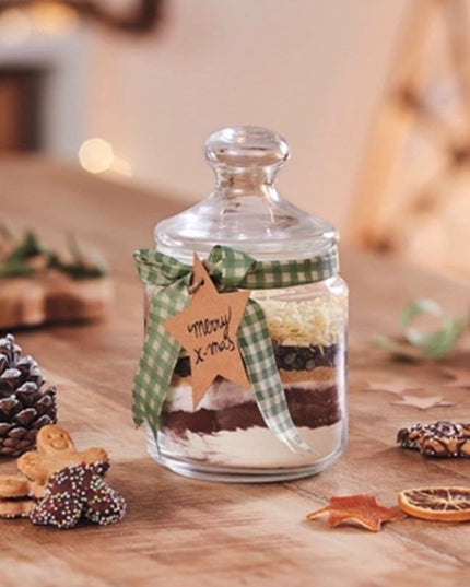 Glass Storage Jar 0.75L Airtight Lid Sweet Biscuit Coffee Sugar Kitchen Storage Pot