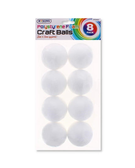 POLYSTYRENE FOAM CRAFT 8PC