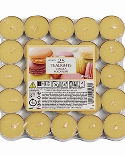 PRICES TEALIGHTS ALADINO 25 VANILLA MACARONS
