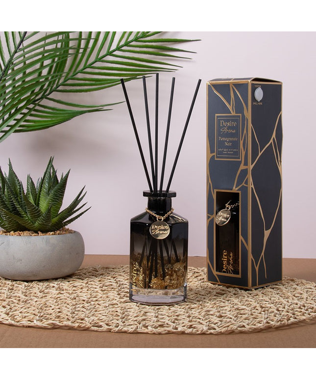 Midas Black Reed Diffuser 200ml – Pomegranate Noir | Luxury Home Fragrance
