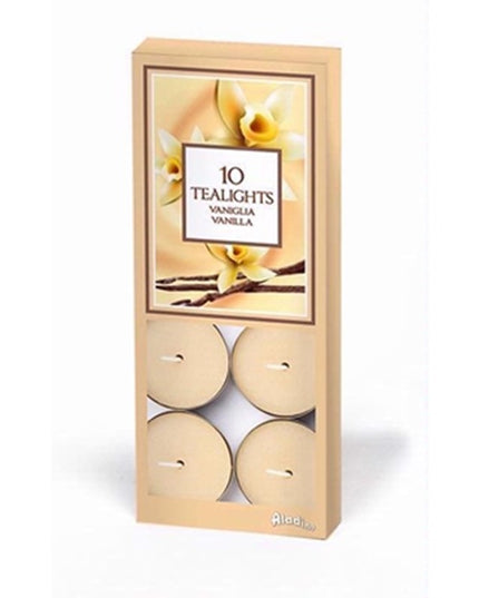 PRICES ALADINO TEALIGHTS 10 VANILLA PK10