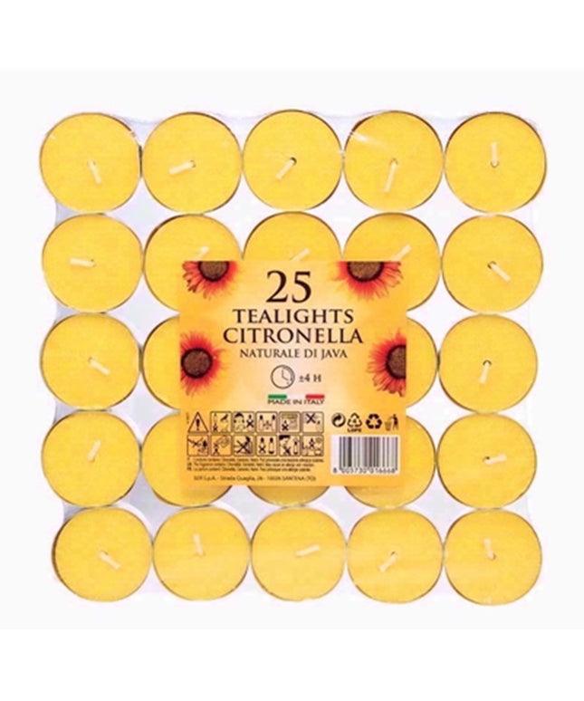PRICES CITRONELLA TEALIGHT 25PC
