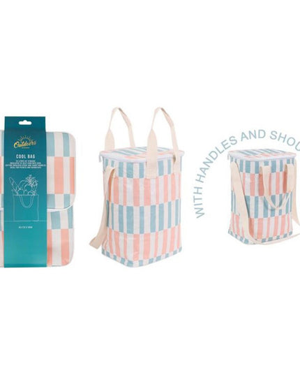 Woven Cooler Bag with Cotton Handles – Insulated Picnic Bag