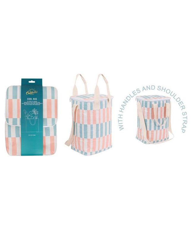 Woven Cooler Bag with Cotton Handles – Insulated Picnic Bag