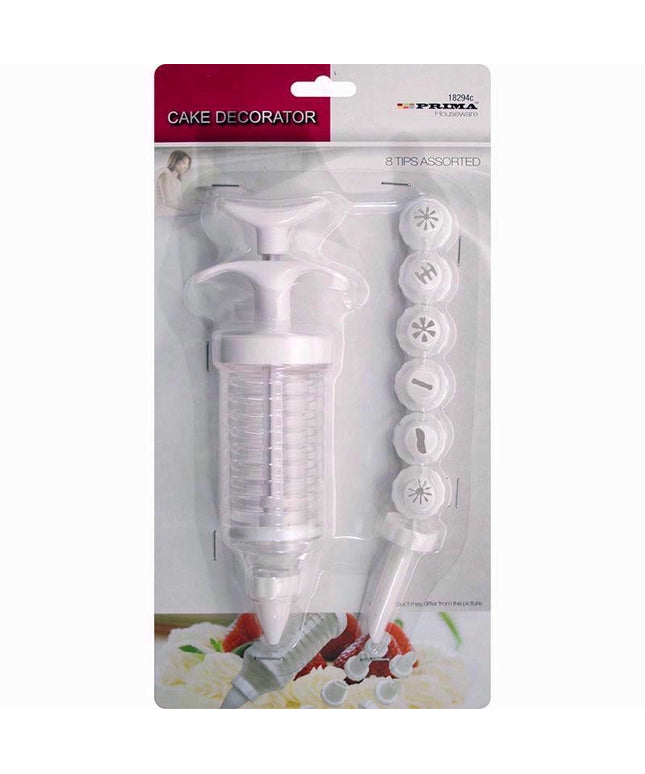 PRIMA CAKE DECORATION WITH TUBE 8 TIP