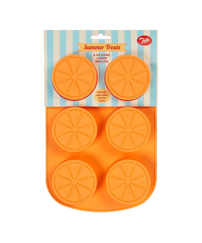 TALA SILICONE ICE MOULD LEMON 6 HOLE