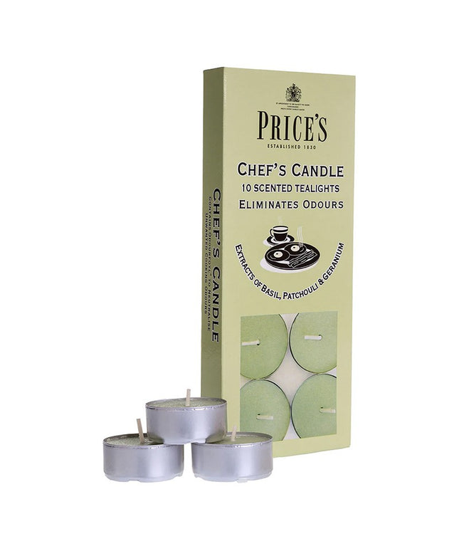 PRICE'S CHEFS TEALIGHTS 10 PACK - PK10