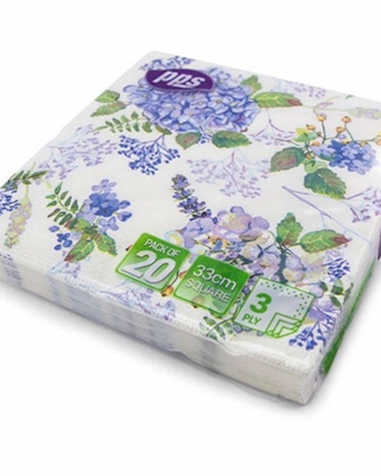 PPS Napkins Blue Flower