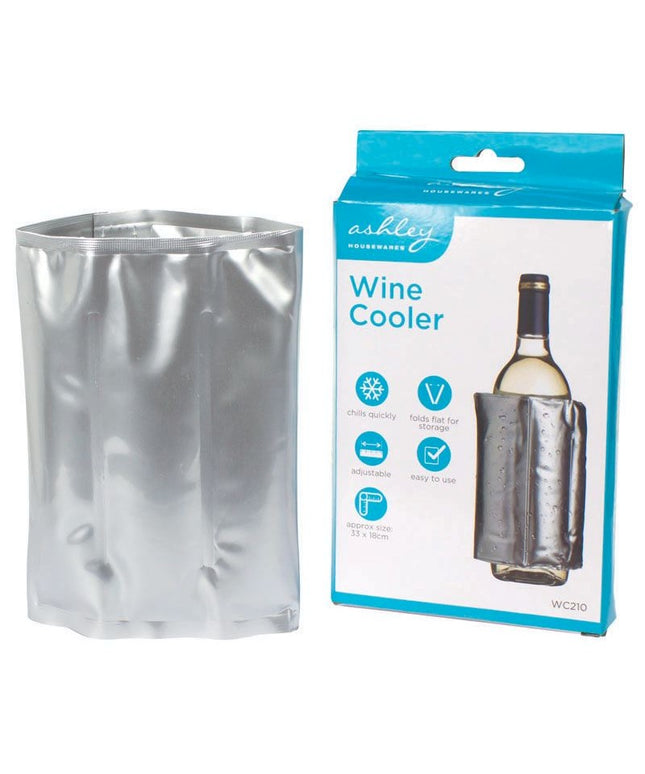 Reusable Wine Bottle Cooler Sleeve | Quick Chill Wine Cooler | Ashley Wine Cooler