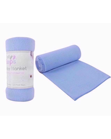 FIRST STEPS BABY BLANKET BLUE 70X70CM