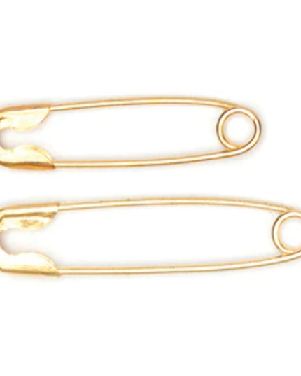 Safety Pins: Brass: 19mm or 23mm: 50 Pieces