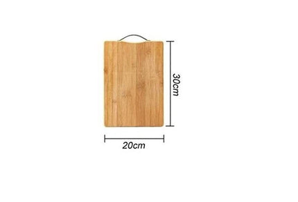 Bamboo Wooden Cutting Chopping / Serving Board with Metal Handle 20x30