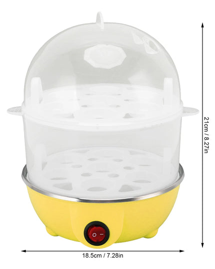 Electric Egg Cooker Steamer – 14 Egg Capacity with Double Tier Trays & Lid