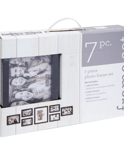 iFrame Set of 7 Black Wood Finish Frames