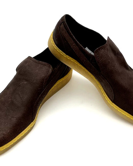 PUMA Scout List Slip-On Loafers – Brown Leather (UK 8)