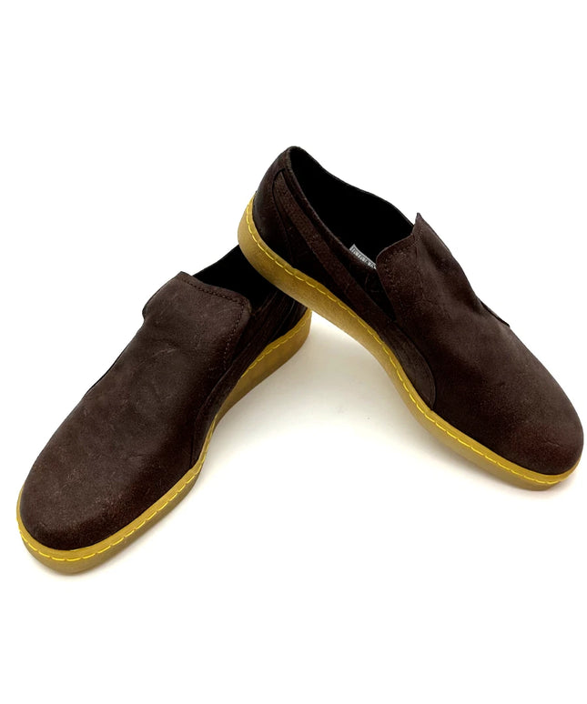PUMA Scout List Slip-On Loafers – Brown Leather (UK 8)