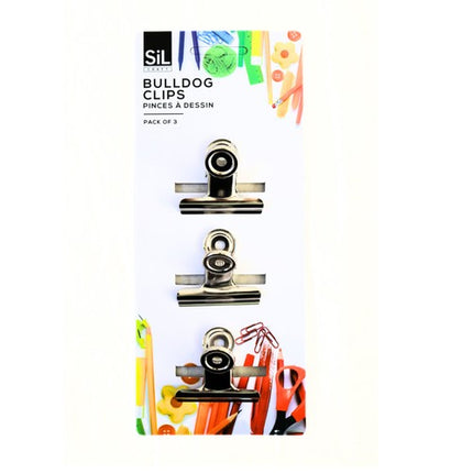 SIL STATIONERY BULLDOG CLIPS ASSORTED SIZES
