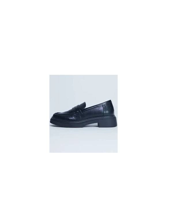 Topshop Cade chunky sole loafer in black