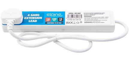 ELPINE 4 WAY EXTENSION LEAD 1M