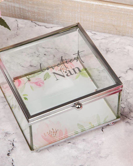 Sophia Glass Trinket Box - Loveliest Nan