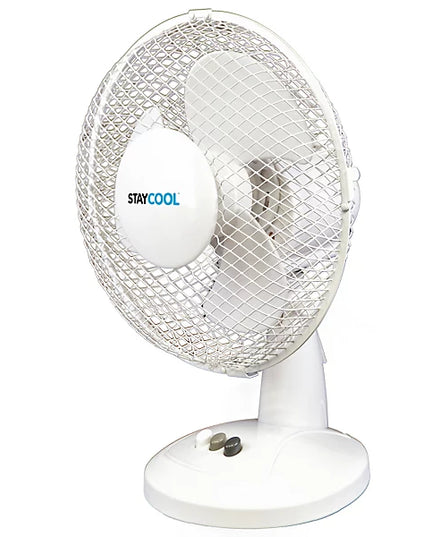 StayCool 9" (23cm) Desk Fan - White