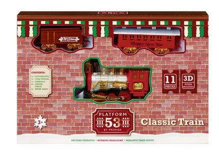 Premier Decorations 11 Piece Battery Operated Train Set with Sound