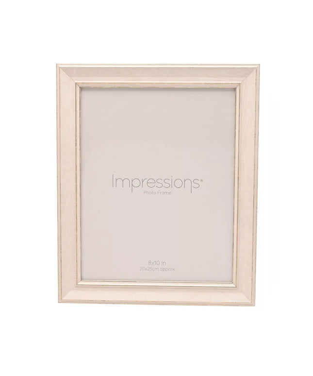 Impressions Photo Frame White Finish Chamfered Edge 8" x 10"