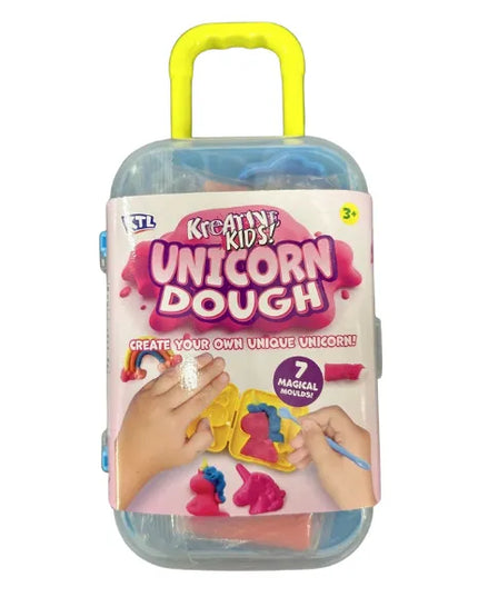 UNICORN MODELLING CLAY PULL ALONG CARRY CASE