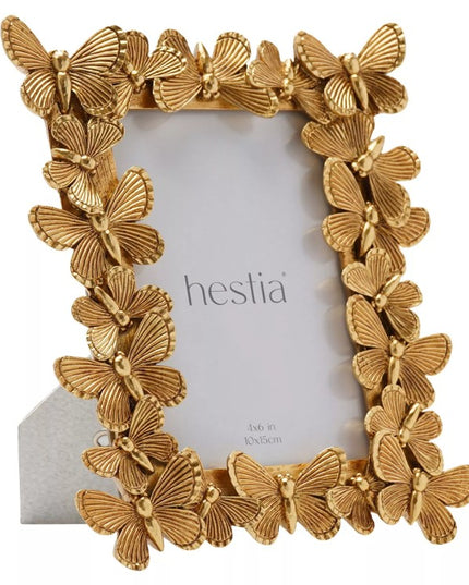 Hestia Butterfly Design Resin Photo Frame 4" x 6"