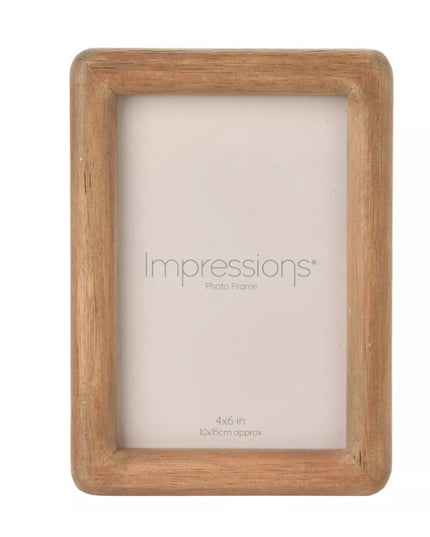 Impressions Oak Effect Photo Frame 4" x 6"