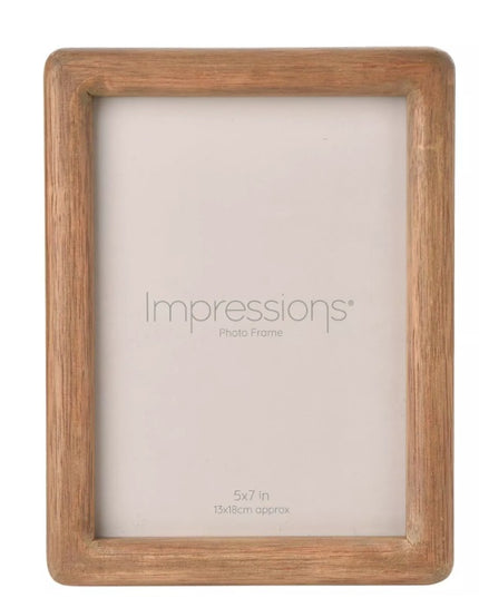 Impressions Oak Effect Photo Frame 5" x 7"