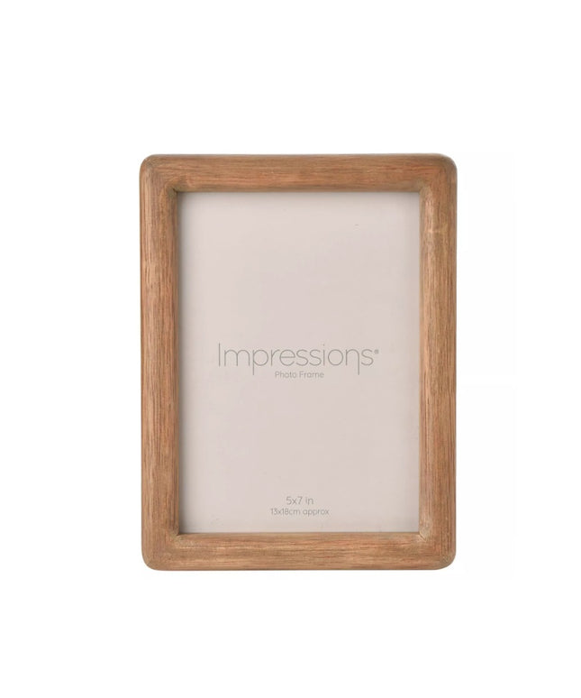 Impressions Oak Effect Photo Frame 5" x 7"