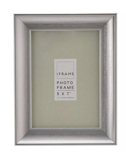 iFrame Traditional Brushed Silver 5" x 7"