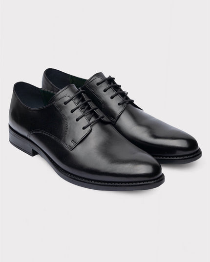Topman Men’s Classic Leather Dress Shoes – Black