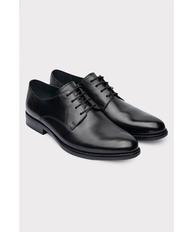 Topman Men’s Classic Leather Dress Shoes – Black
