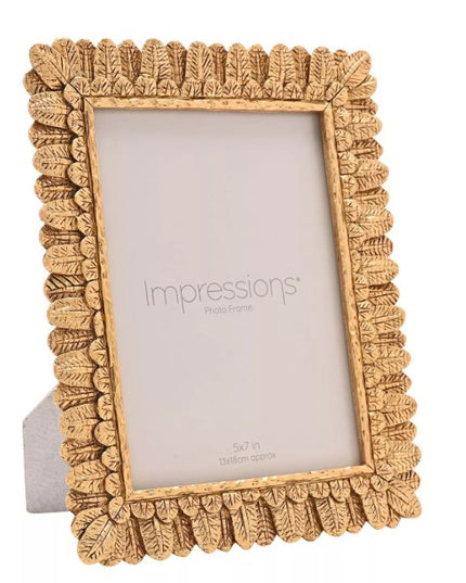 Impressions Leaf Design Resin Photo Frame 5" x 7"